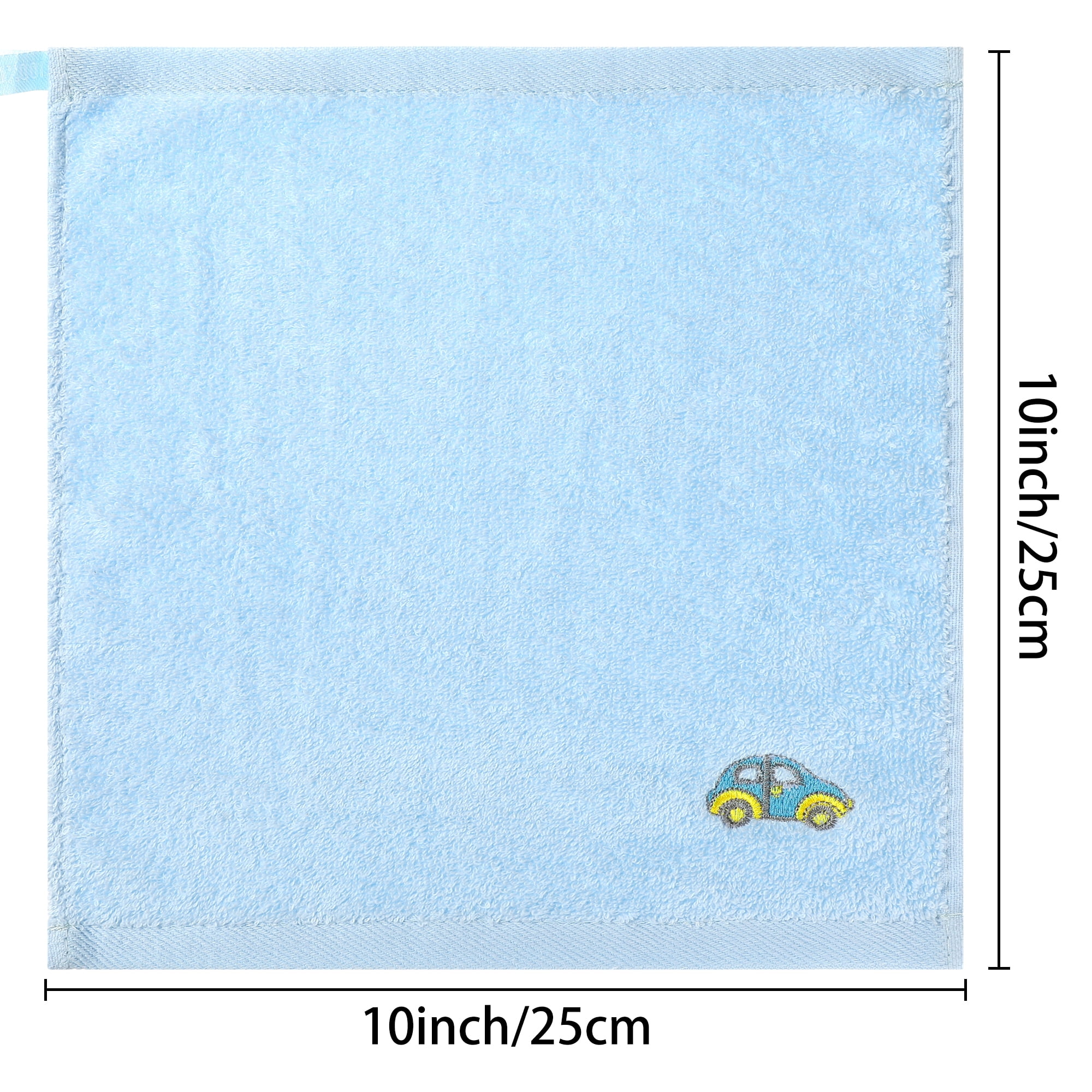 Unique Bargains Cotton Cleaning Cloth Cute Pattern Cleaning Rags Kitchen Towels Lint Free 10pk 10" x 10"
