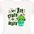 thumbnail image 4 of Inktastic My First Cinco De Mayo Cute Cactus Boys or Girls Long Sleeve Baby Bodysuit, 4 of 5