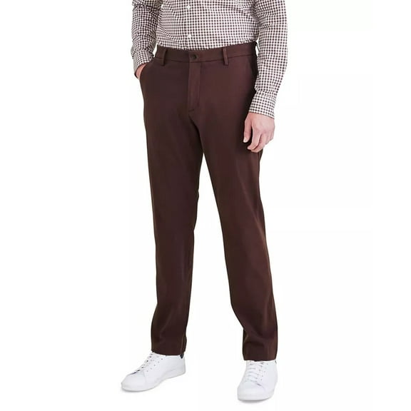 Dockers Men's City Tech Slim Fit Smart 360 Tech Pants Decadent Chocolate-36x29