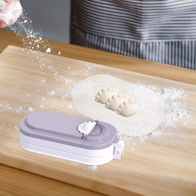 ADDHAT Herramienta Manual Para Dumplings En Casa Con Ergonómico Y Caja Organizadora Morada