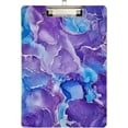 thumbnail image 2 of 12.5"x9" Blue Purple Marble Texture Clipboards, Standard A4 Letter Size Nursing Clipboard with Low Profile Metal Clip Decorative Clip Board for Office Supplies,Silver, 2 of 7