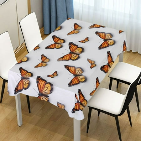 

Ryvnso Butterflies Rectangle Table Cloth Tablecover Dinning Tablecloth 60 x108