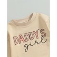 thumbnail image 5 of Bagilaanoe Newborn Baby Girl Oversized Romper Sweatshirt Long Sleeve Bodysuits Letter Print Pullover 3M 6M 12M 18M Infant Casual Tee Tops, 5 of 7