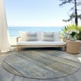 thumbnail image 6 of Addison Rugs Chantille Indoor/Outdoor Transitional Stripes Khaki Washable Round Rug, 8' x 8', 6 of 6