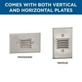 thumbnail image 6 of LED Indoor/Outdoor Brushed Nickel Integrated LED Wall or Step Light, 6 of 9