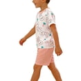 thumbnail image 3 of NAISIBABY Boys Outfit Sets, Cotton Graphic Short Sleeve T-Shirt and Shorts Summer Kids Casual Clothes 2-Piece Pink Size 1, 3 of 6
