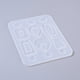 thumbnail image 3 of 5pc Earring Pendant Silicone Molds Resin Casting Molds For UV Resin Epoxy Resin Jewelry Making Mixed Shapes White 156x122x4mm Hole: 1.5mm, 3 of 4
