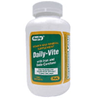 Rugby Daily Multi Vitamin Tablets With Iron And Beta-Carotene, 1000