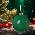 thumbnail image 6 of Mecorevxz Christmas Snowflake Ball Candles Soy Wax Christmas Scented Candles Xmas Table Snowflake Decor Festival Holiday Lovely Ornaments Suitable for Xmas Decor,Christmas Gifts(Green), 6 of 8
