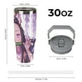 thumbnail image 2 of Demon Slayer Nezuko 30 Oz Tumbler With Handle And Straw, Stainless Steel Vacuum Travel Mug, Double Wall Vacuum Insulated Tumbler With Lid, Water Bottle for Gifts Party Office Coffee, 2 of 8