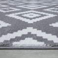 thumbnail image 2 of A2Z Trendy 7984 Symetrical Diamond Large Decorative Silver Grey Soft Area Rug Tapis Carpet, 2 of 5