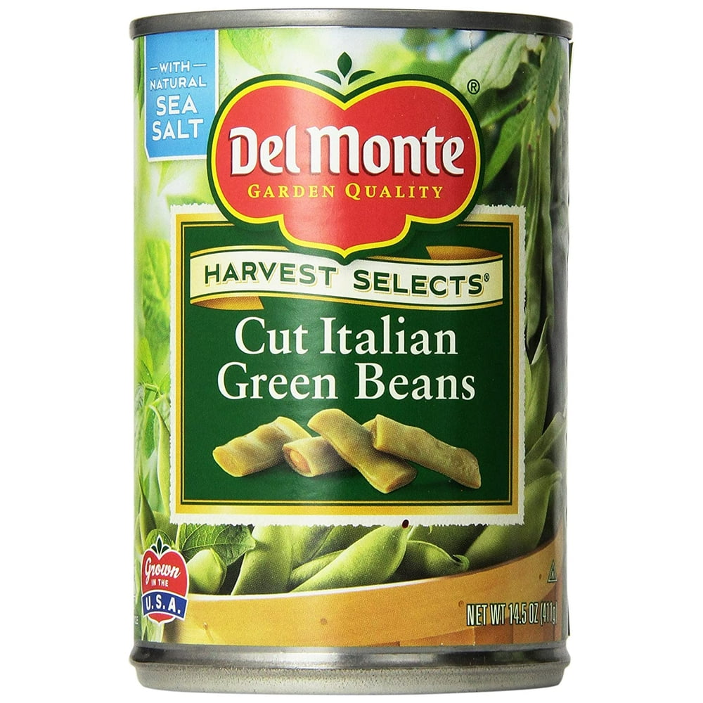 Del Monte Cut Italian Green Beans 14.5Oz Can (Pack Of 6) - Walmart.com ...