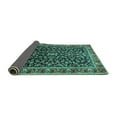 thumbnail image 2 of Ahgly Company Indoor Rectangle Persian Turquoise Blue Traditional Area Rugs, 2' x 5', 2 of 4