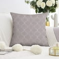 thumbnail image 3 of 18 x 18 Inch Comfy Grey & Beige Linen Pillow Covers - Pack of 2, Ideal for Sofa, Couch & Bedroom Decor, 3 of 7