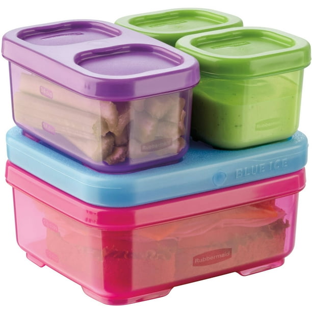 Rubbermaid LunchBlox Kids Multi Color Lunch Kit with ice pack, 1 kit