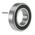 thumbnail image 3 of Uxcell 25mmx47mmx12mm 6005-2RS Deep Groove Ball Bearing Double Sealed Chrome Steel P6 10 Pack, 3 of 4