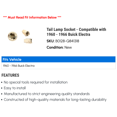 thumbnail image 2 of Tail Lamp Socket - Compatible with 1960 - 1966 Buick Electra 1961 1962 1963 1964 1965, 2 of 2
