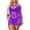 Purple, variant on Lingerie for Women Ladies Silk Stockings with Mesh Neck-Hold Backless Lace Silk Stockings Delicate See-Through for Nightwear Black One Size