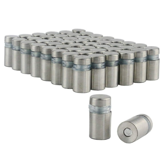 Ogrmar 50 Separadores De Pared De Acero Inoxidable De 12 X 20 Mm Para Vidrio (12 X 20 Mm)