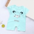 thumbnail image 2 of UAYOTSE Baby Rompers Cotton Baby Boys Baby Girls Short Sleeve Sleepers Pjs One-piece Neutral Sleep and Play,Sizes 18-24 Months, 2 of 4
