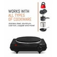 thumbnail image 4 of Elite Gourmet ESB-301BF Single Cast Electric Burner Hot Plate, Black, 4 of 7