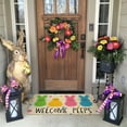 thumbnail image 4 of Easter Door Mat,Spring Colorful Bunny Chick Indoor Outdoor Non-Slip Doormat,Entryway Front Porch Easter Rabbit Welcome Door Mat Colorful for Entrance Decor 30" x 17" (Welcome Peeps), 4 of 6