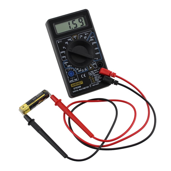 Multimeter, DT-830B Amp Volt Ohm Tester Ammeter Voltmeter Multifunctional Portable LCD Digital Ohmmeter Meter Electricians Tools