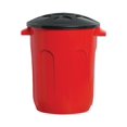 thumbnail image 1 of Bote de Basura con Tapa , Polipropileno de alta resistencia de 30 Litros. Color Rojo Jaguar Plasticos Articulo de Organización, 1 of 3