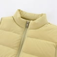 thumbnail image 5 of GYRATEDREAM Toddler Boys Girls Light Weight Down Vest, Baby Solid Color Lightweight Stand Collar Sleeveless Jacket, Kids Zip up Puffer Down Vest for 1-16 Years, 5 of 8