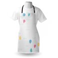 thumbnail image 4 of Yellow and Blue Apron, Modern Abstract Pastel Colored Blots Wavy Lines on Plain Backdrop, Unisex Kitchen Bib with Adjustable Neck for Cooking Gardening, Adult Size, Off White Multicolor, by Ambesonne, 4 of 4