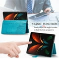 thumbnail image 6 of Wallet Case for Samsung Galaxy Z Fold 4 Case Leather Wallet Flip Magnetic Shockproof Protective Phone Case with Card Slots and Lanyard Phone Case for Samsung Galaxy Z Fold 4. Mandala Blue, 6 of 16