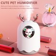 thumbnail image 1 of Difusor Humidificador Humidificador de aire 300 ml Ultrasónico Aroma Mist Maker Luces LED para el hogar del automóvil (Blanco) Wdftyju Libre de BPA, 1 of 3