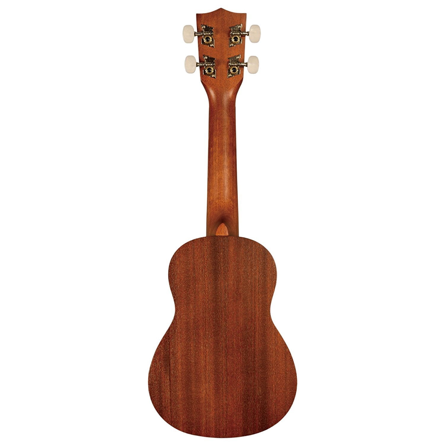 Kala KA-15S-H1 Satin Mahogany Soprano Ukulele - Hawaiian Islands Bundle with Hard Case, Tuner, Strap, Austin Bazaar Instructional DVD, and Polishing Cloth