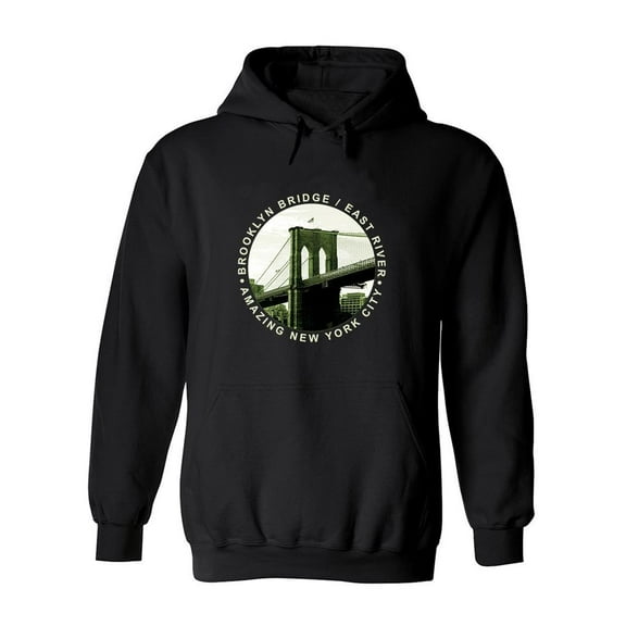 Amazing New York City Hoodie Men -Image by Shutterstock, Male 4X-Large