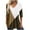 Brown, variant on New Summer Womens Tops 2024 3/4 Sleeves Plus Size Fashion Multi-color V-neck Seven Quarter Sleeve Patchwork Printed Tops Long Sleeved V-neck Tops/Shirt