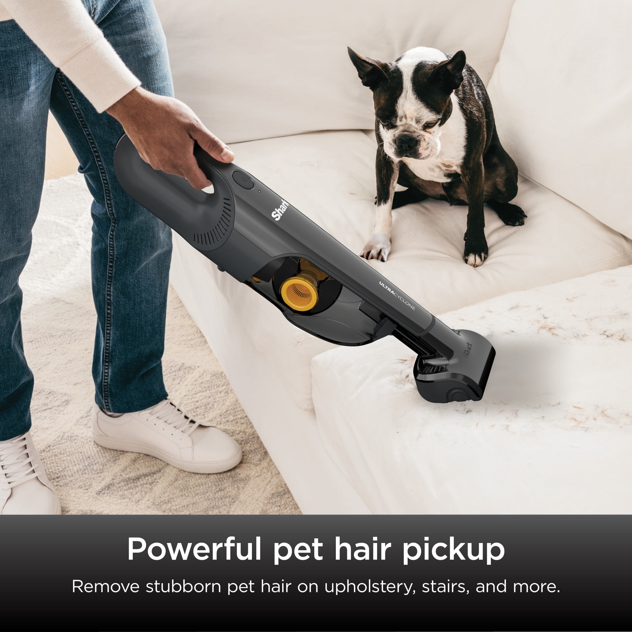 Shark UltraCyclone Pet Pro+ Handheld Vacuum, Pet Friendly, Self-Cleaning Pet Brush, CleanTouch Empty, CH951, Black