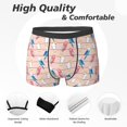 thumbnail image 2 of Men's Boxer Briefs, Cute Colorful Parrot Soft Comfy Mens Underwear Boxer Briefs Breathable With Widen Waist, 2 of 7