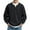 Black, variant on Men's Fake Two-Piece Waffle Knit Sweatshirt, Casual Long Sleeve Pullover Top for Fall, Comfortable Streetwear Fashion,Black,L