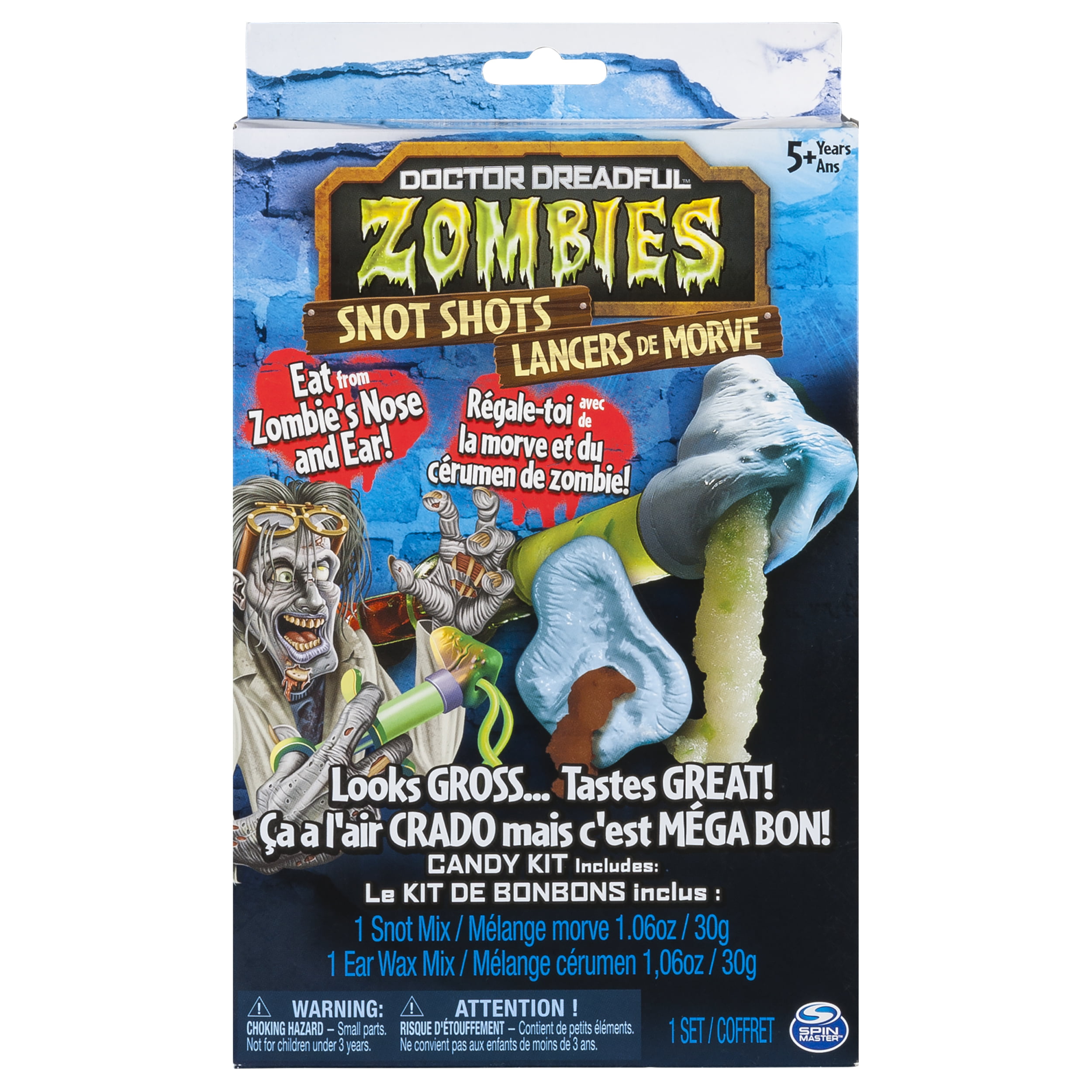 Doctor Dreadful Zombies SNOT SHOTS Ear & Nose Kit~FAST SHIPPING Gross Candy 