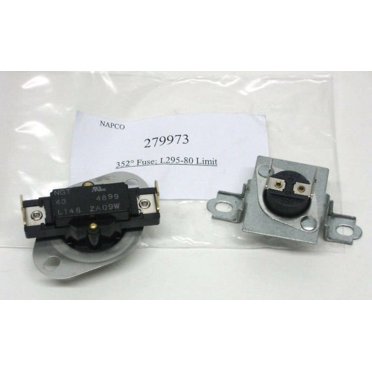 DCG Dryer Heating Element And Thermostat Combo Pack – 279838 + 279816, Fits Whirlpool Electric Dryers, Made In USA
