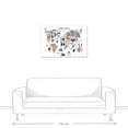 thumbnail image 3 of Creative Products Animal World Map 24x36 Canvas Wall Art, 3 of 5