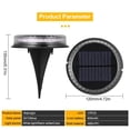 thumbnail image 6 of 4 Pack Solar Ground Lights Outdoor - 17 LED Solar Lights Outdoor Waterproof Flat Solar Pathway Lights, Solar Disc Lights  for Yard Garden Walkway Deck Patio Landscape Lawn Driveway (White), 6 of 8