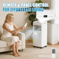 thumbnail image 4 of Aoxun 9700 BTU (6.8 BTU DOE) 300 Sq Ft Portable Air Conditioner, White, 4 of 9