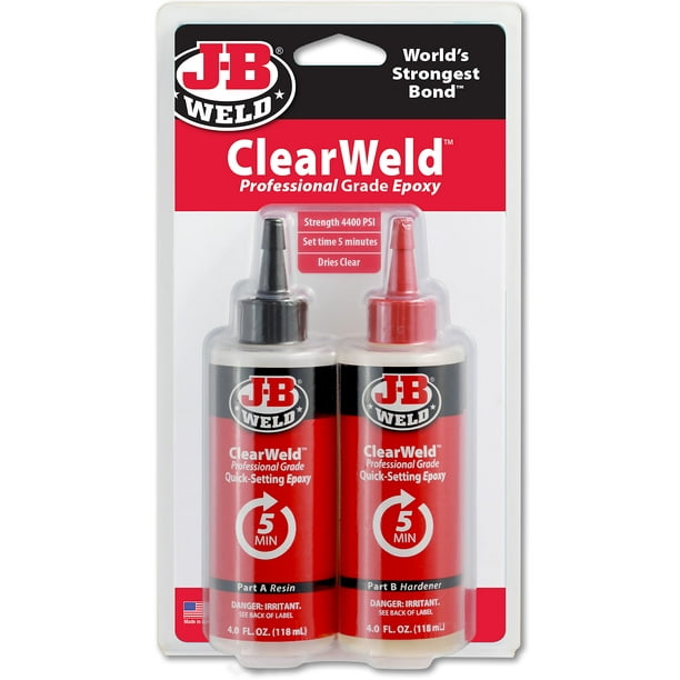 Adhesivo epóxico J-B Weld ClearWeld 236 ml
