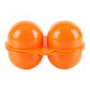 Caja de almacenamiento de huevos de 2 rejillas para acampar, Picnic, senderismo, soporte para huevos (naranja) Tmvgtek excursión de campamento