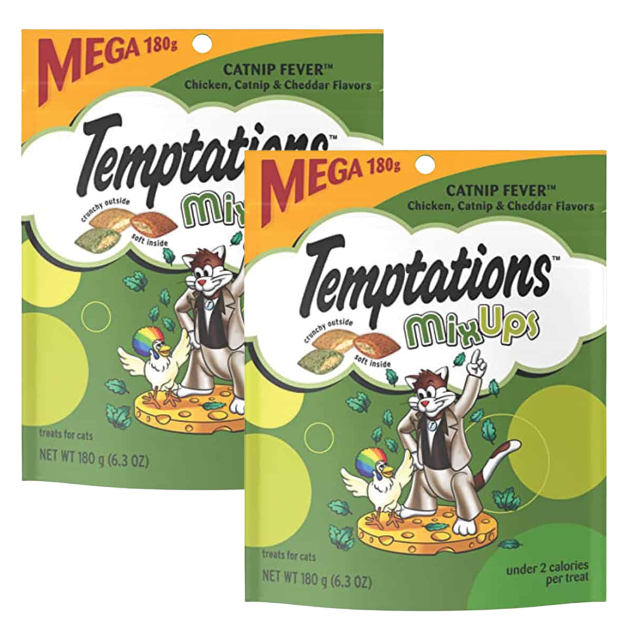 Temptation Mix Ups Crunchy and Soft Cat Treats, Catnip Fever Flavors