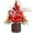 A-Large round, variant on Ayieyill Artificial Mini Tabletop Christmas Tree Decorations with Christmas Ornaments, Small Christmas Tree for Xmas Party Thankgivings Christmas Decor(Red)