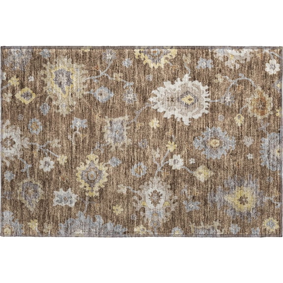 Dalyn Rugs Premium Machine Washable Mayfield AMF753 Chocolate 1'8" x 2'6" Rug