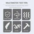 thumbnail image 4 of 10Pcs Multimeter Probes Insulated Test Probes Stainless Steel Needle Back Probe Pins Professional Diagnostic Tool Accessories for Multimeter Test Wiring Car Tester, 4 of 11