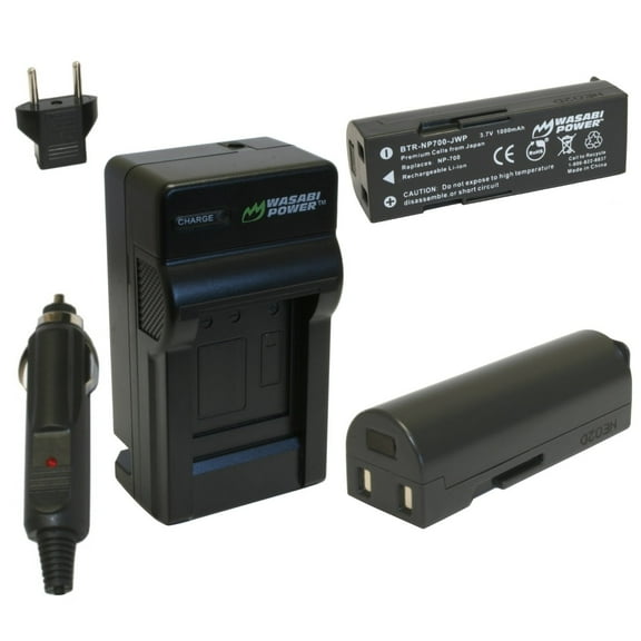 Wasabi Power Battery (2-Pack) and Charger for Pentax D-LI72, D-L172